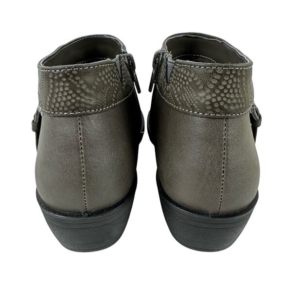 EASY STREET NEPTUNE COMFORT WAVE ANKLE BOOTIES IN GREY NWOB WOMEN'S SIZE 6.5WW - Picture 6 of 12